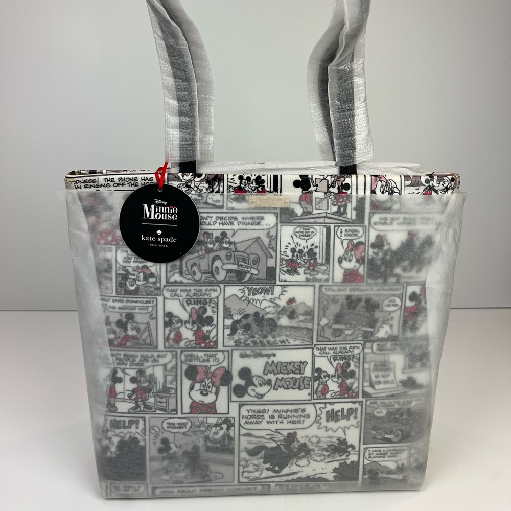 Kate Spade Disney Minnie Mouse Comic Book rare special Edition Large tote New